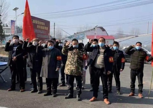 鲁山县瓦屋镇土桥村干部党员齐心协力抗击疫情！